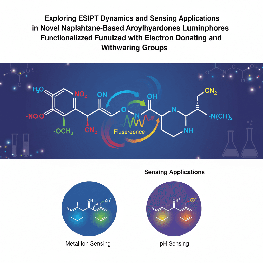 Exploring ESIPT Dynamics and Sensing Applications in Naphthalene-Based Aroylhydrazones